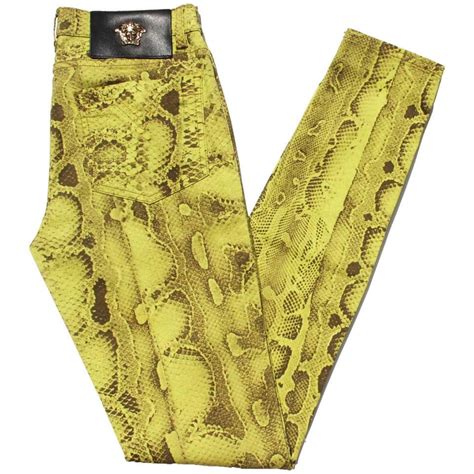 Versace Snake Print Jeans 